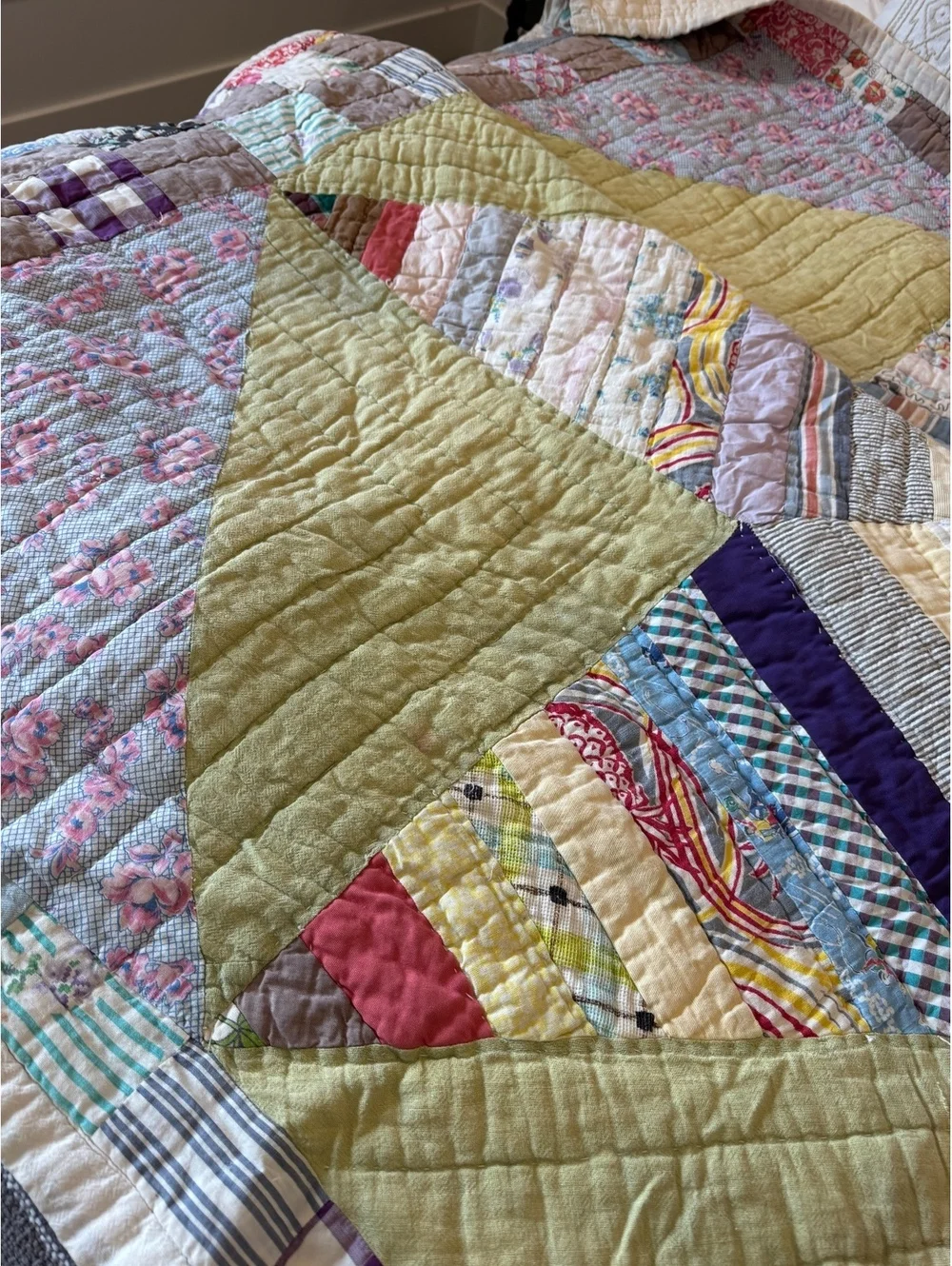 Vintage/ Antique String Star Quilt size 60x76